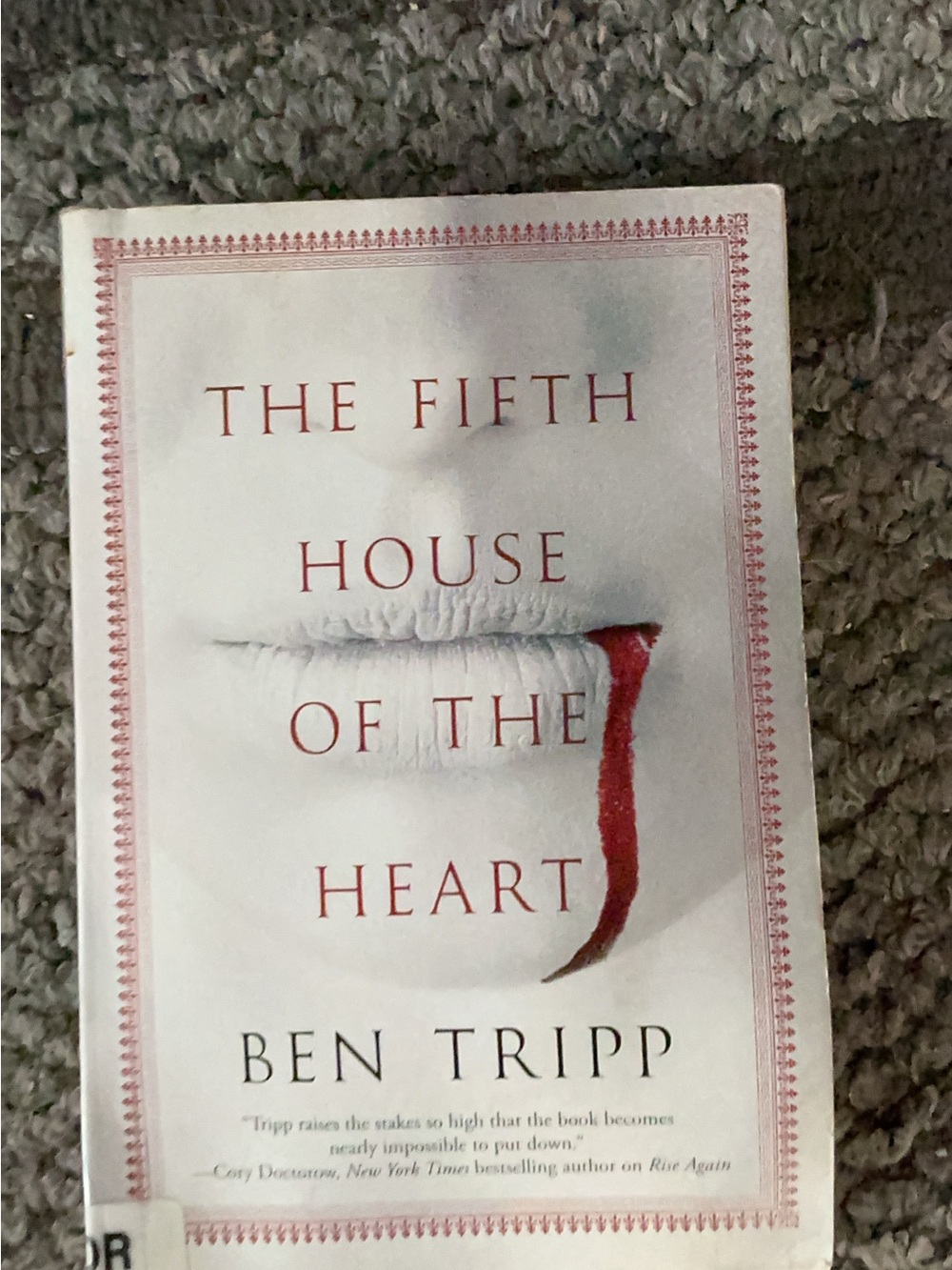 Horror: The Fifth House of the Heart by Ben Tripp - White & Red Paperback